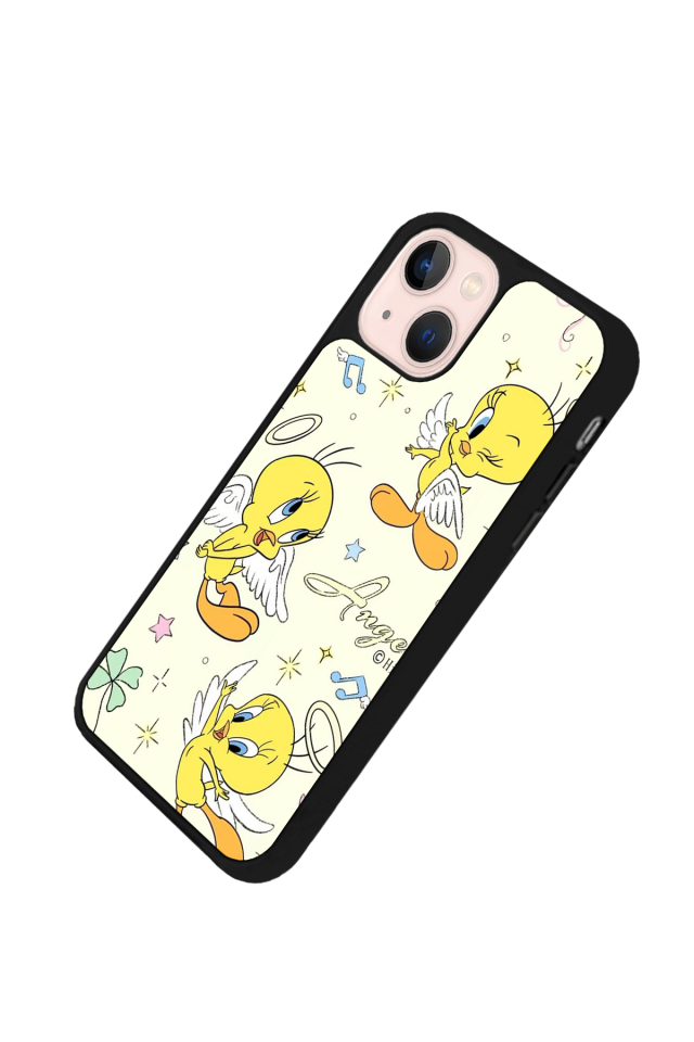 iPhone 13 Mini Uyumlu Tweety Tasarımlı Glossy Premium Kılıf