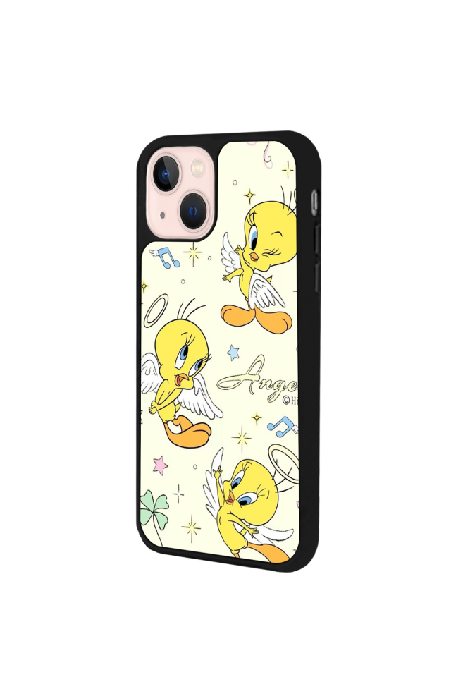 iPhone 13 Mini Uyumlu Tweety Tasarımlı Glossy Premium Kılıf