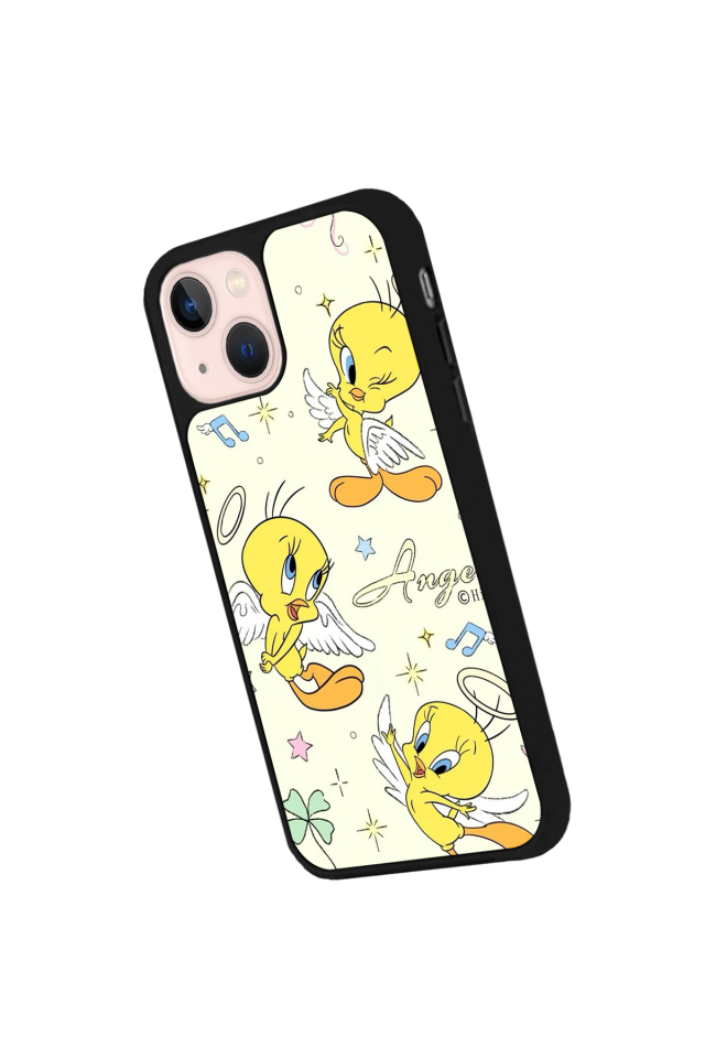 iPhone 13 Mini Uyumlu Tweety Tasarımlı Glossy Premium Kılıf