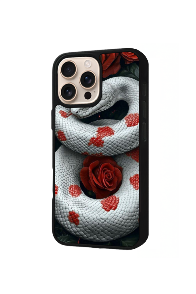 iPhone 14 Pro Max Uyumlu Yılan Tasarımlı Glossy Premium Kılıf