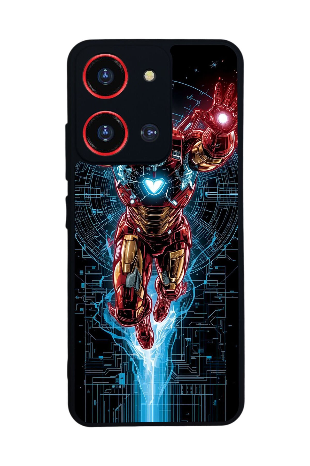 Reeder S19 Max Pro S 108MP Uyumlu Iron Man ( Demir Adam ) Tasarımlı Glossy Premium Kılıf