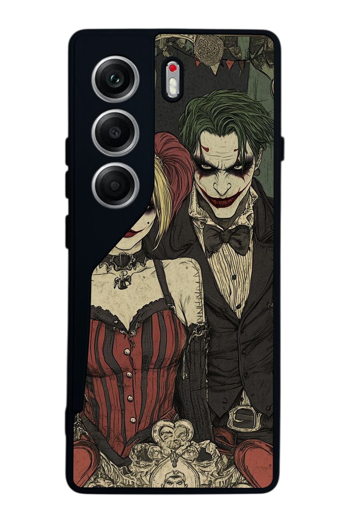 Tecno Camon 40 Uyumlu Kalp Love Tasarımlı Glossy Premium Kılıf