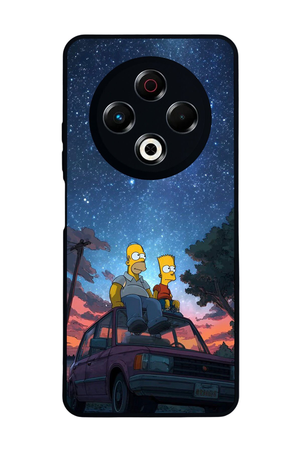 Tecno Spark 30 Uyumlu The Simpsons Tasarımlı Glossy Premium Kılıf