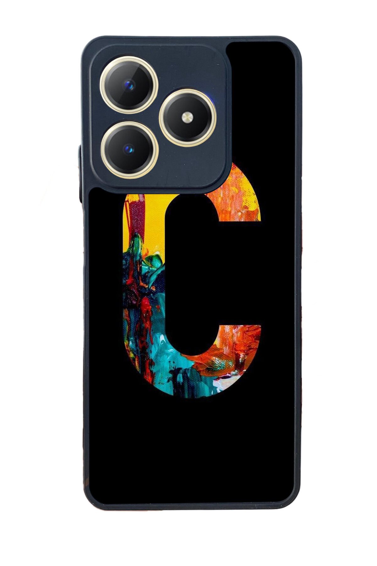 Realme C63 Mat Uyumlu Siyah Kılıf – Yumuşak Silikon, Koruyucu, Şok Emici Kapak