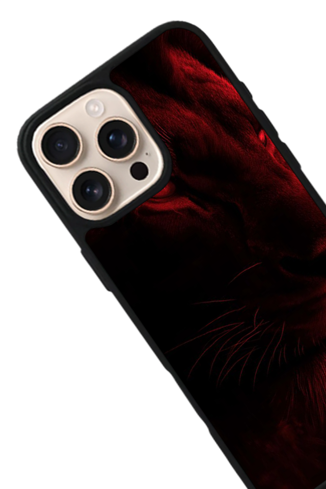 iPhone 16 Pro Max Uyumlu Aslan Tasarımlı Glossy Premium Kılıf