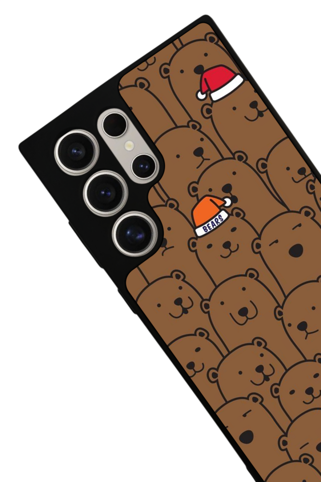 Samsung Galaxy S24 Ultra Uyumlu Ayı Tasarımlı Glossy Premium Kılıf