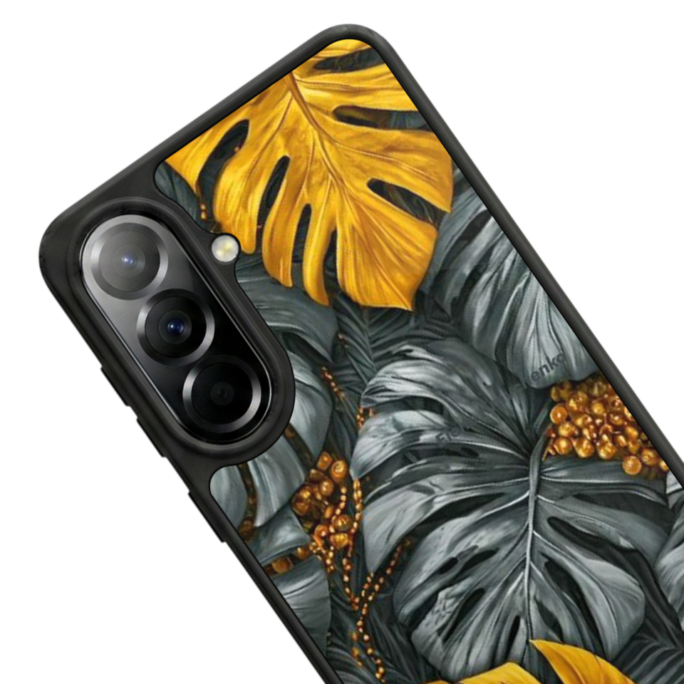 Samsung Galaxy A57 Uyumlu Botanik Tasarımlı Glossy Premium Kılıf