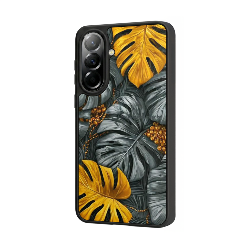 Samsung Galaxy A57 Uyumlu Botanik Tasarımlı Glossy Premium Kılıf