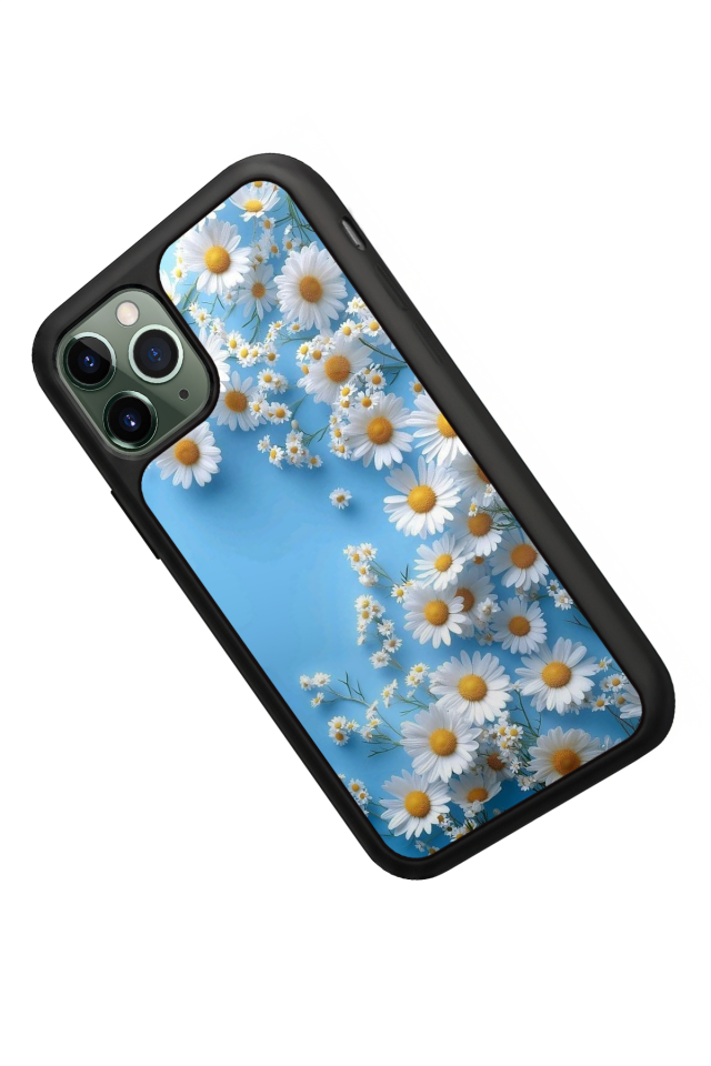 iPhone 11 Pro Max Uyumlu Cicek Tasarımlı Glossy Premium Kılıf