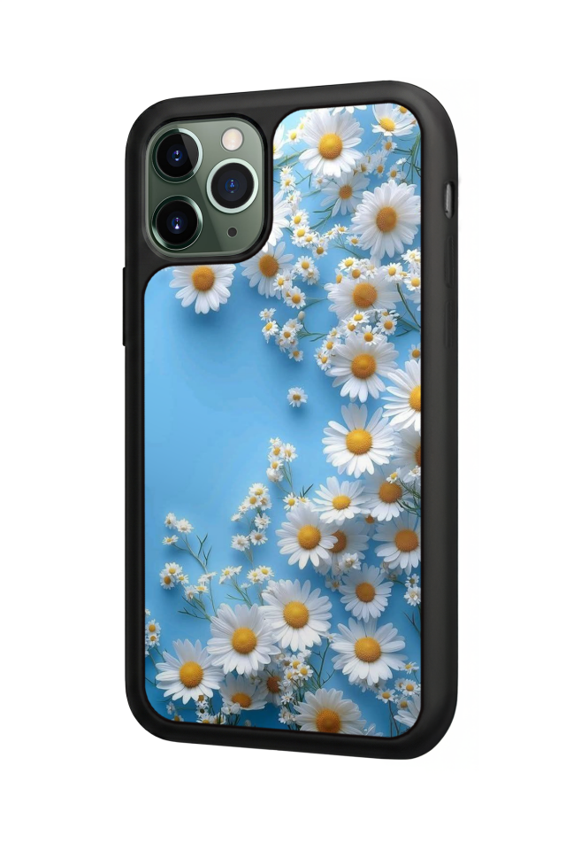 iPhone 11 Pro Max Uyumlu Cicek Tasarımlı Glossy Premium Kılıf