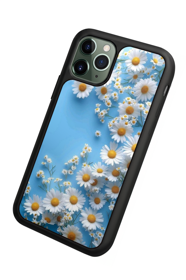 iPhone 11 Pro Max Uyumlu Cicek Tasarımlı Glossy Premium Kılıf