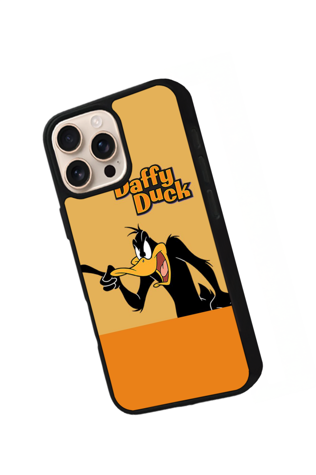 iPhone 15 Pro Max Uyumlu Daffy duck Tasarımlı Glossy Premium Kılıf