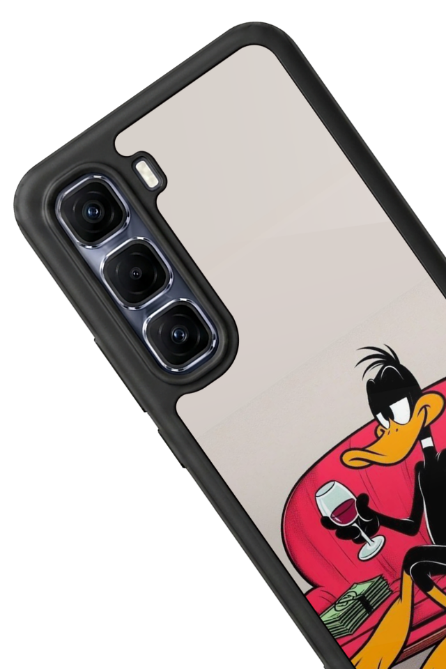 Infinix Hot 60 Pro Plus Uyumlu Daffy duck Tasarımlı Glossy Premium Kılıf