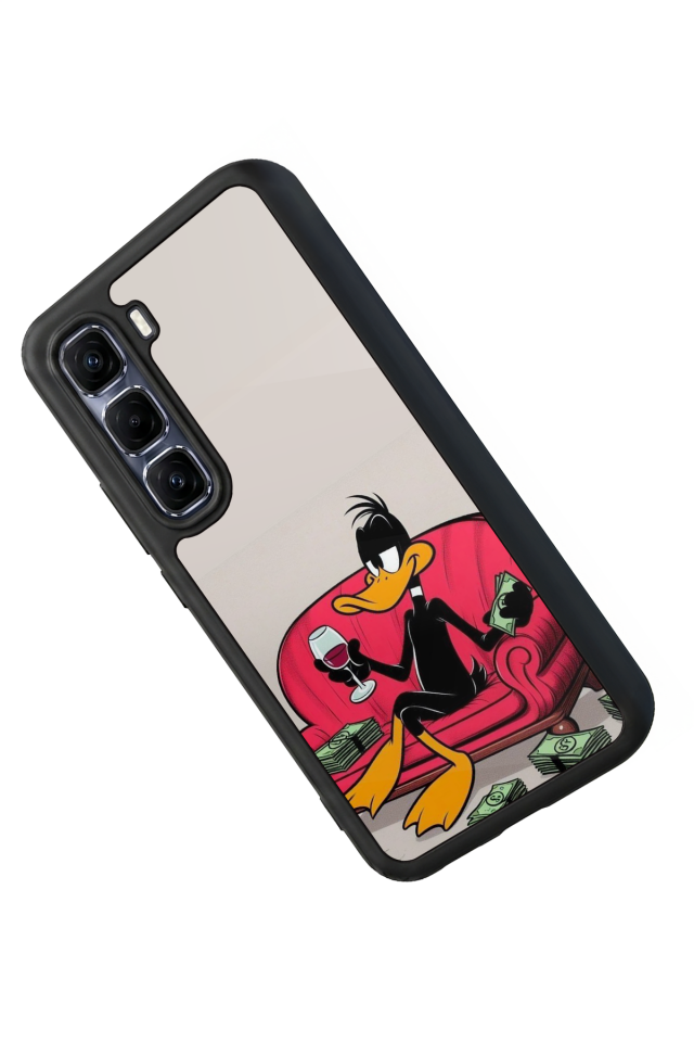 Infinix Hot 60 Pro Plus Uyumlu Daffy duck Tasarımlı Glossy Premium Kılıf