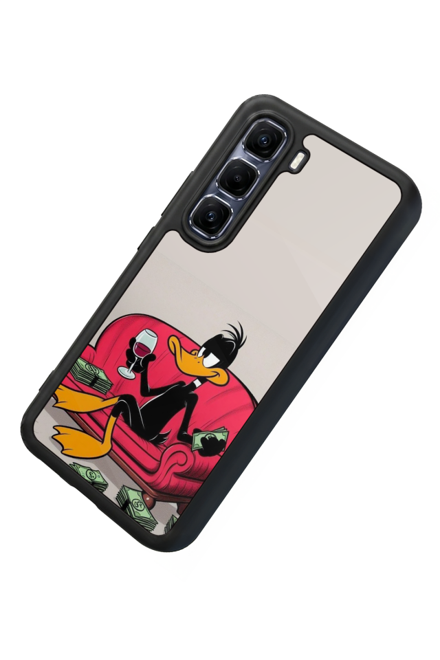 Infinix Hot 60 Pro Plus Uyumlu Daffy duck Tasarımlı Glossy Premium Kılıf