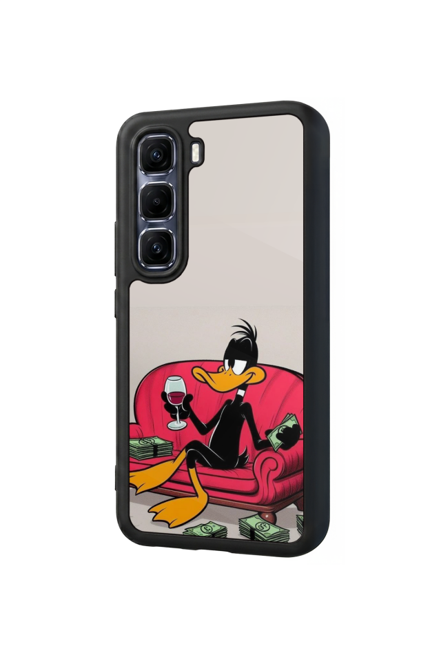 Infinix Hot 60 Pro Plus Uyumlu Daffy duck Tasarımlı Glossy Premium Kılıf