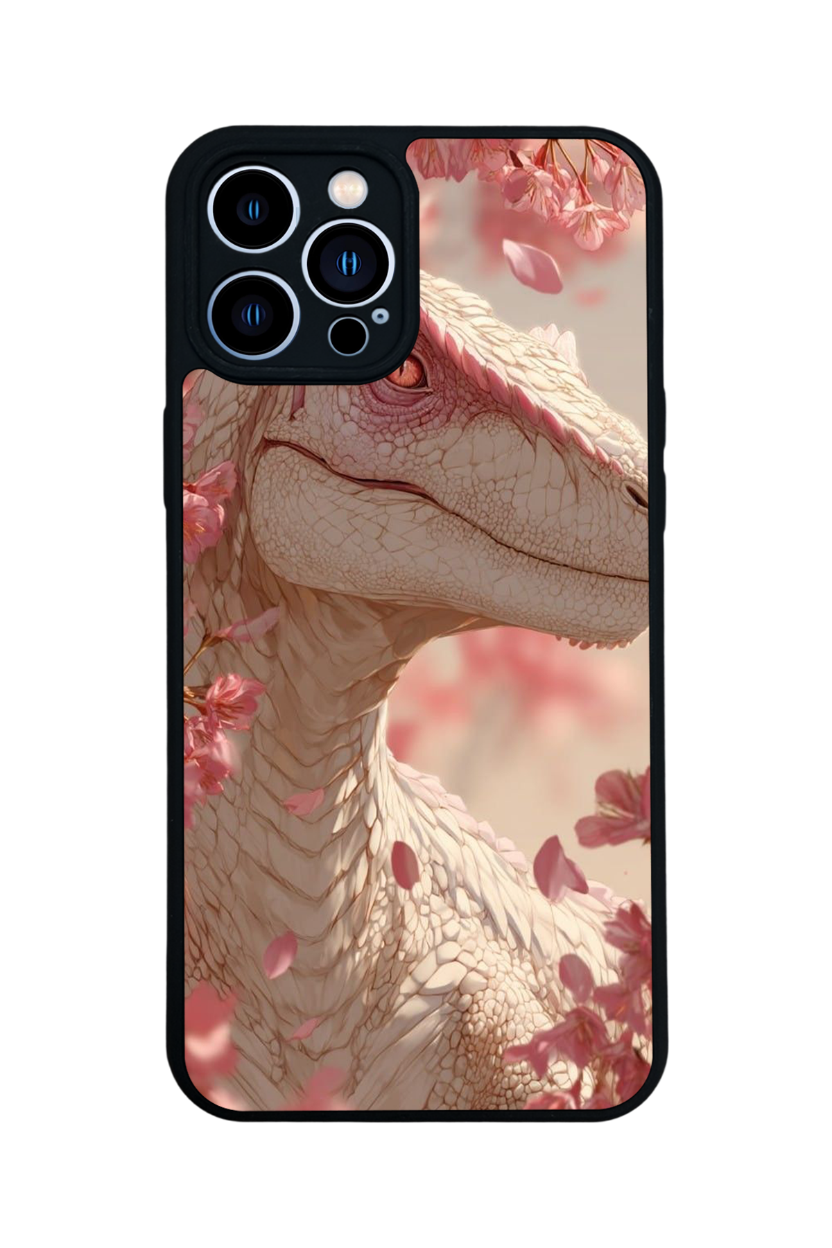 iPhone 13 Pro Max Uyumlu Dinazor Tasarımlı Glossy Premium Kılıf