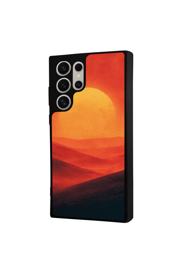 Samsung Galaxy S22 Ultra Uyumlu Güneş Tasarımlı Glossy Premium Kılıf