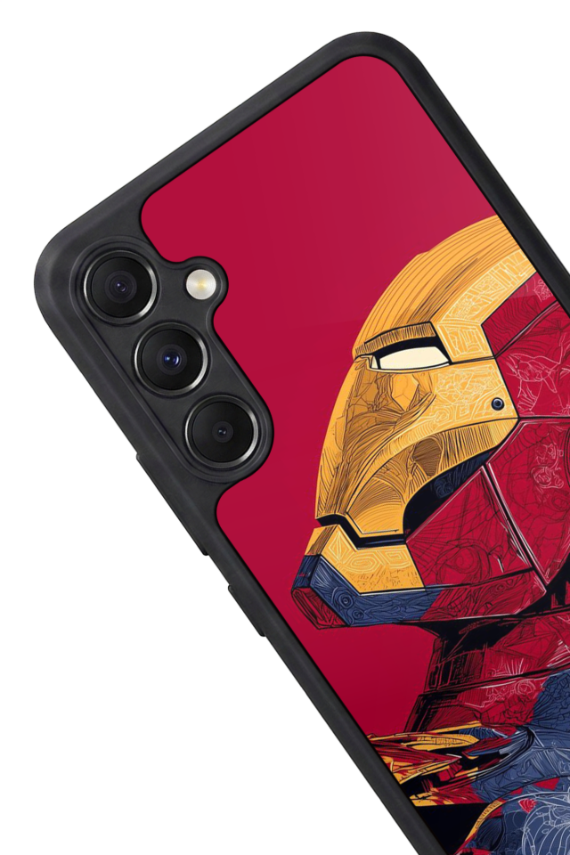 Samsung Galaxy M34 Uyumlu  Iron Man ( Demir Adam ) Tasarımlı Glossy Premium Kılıf