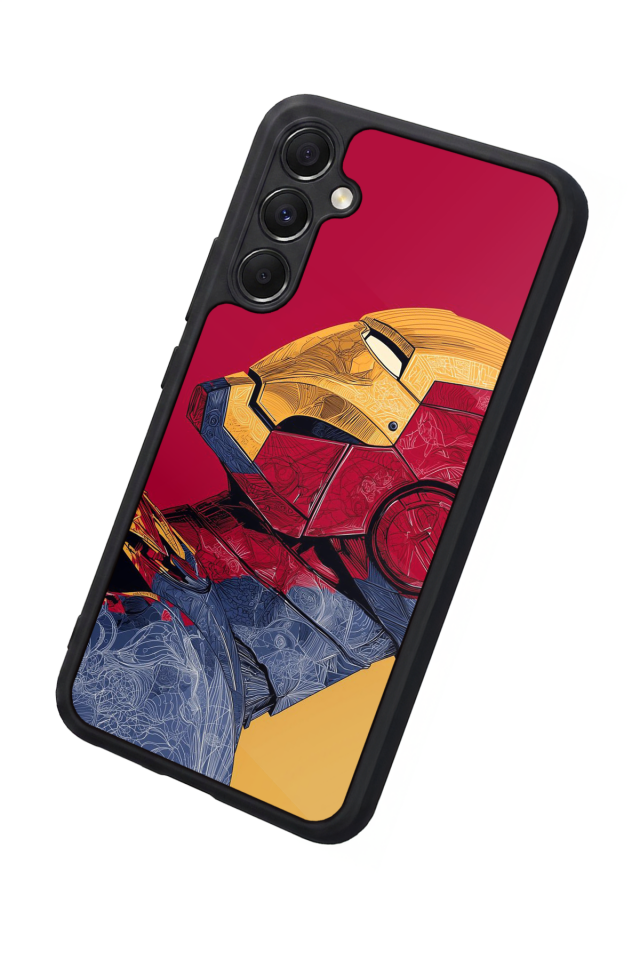 Samsung Galaxy M34 Uyumlu  Iron Man ( Demir Adam ) Tasarımlı Glossy Premium Kılıf