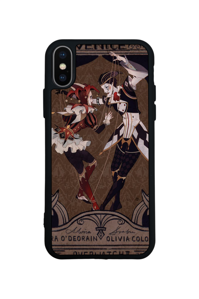 iPhone X/ XS Uyumlu  Kalp Love Tasarımlı Glossy Premium Kılıf