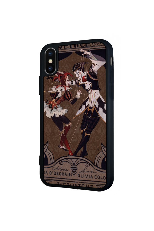 iPhone X/ XS Uyumlu  Kalp Love Tasarımlı Glossy Premium Kılıf