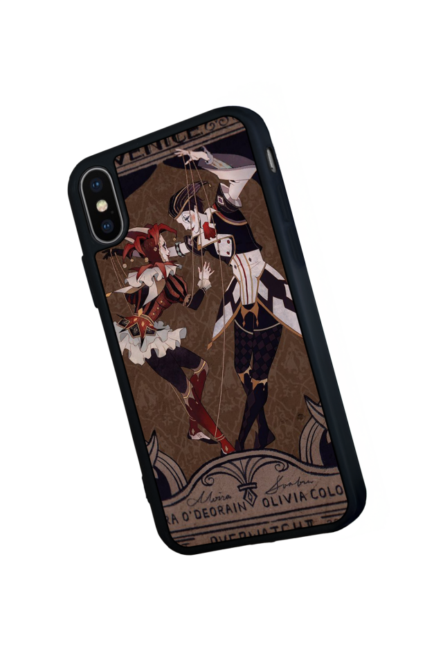 iPhone X/ XS Uyumlu  Kalp Love Tasarımlı Glossy Premium Kılıf