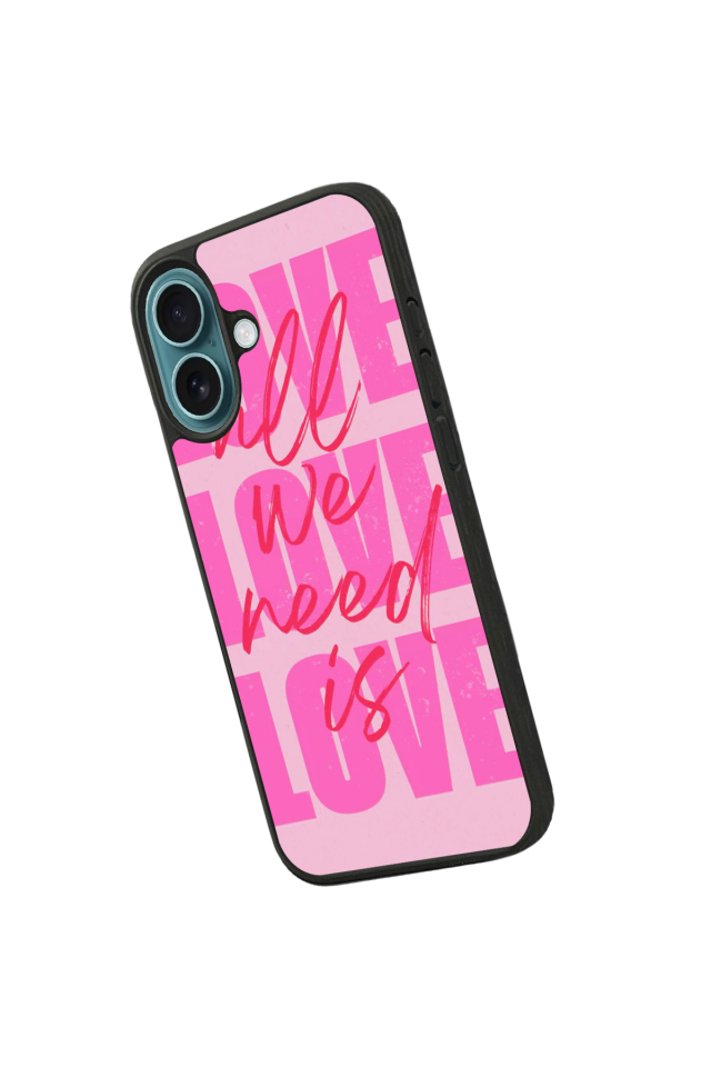 iPhone 16 Plus Uyumlu Love Tasarımlı Glossy Premium Kılıf
