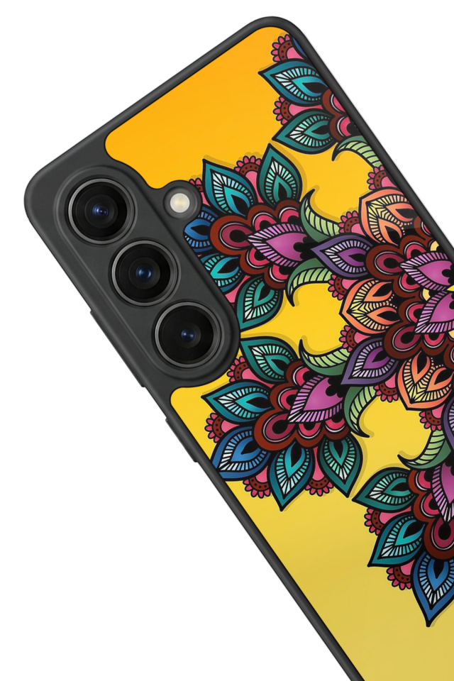 Samsung Galaxy S26 Uyumlu Mandala Tasarımlı Glossy Premium Kılıf