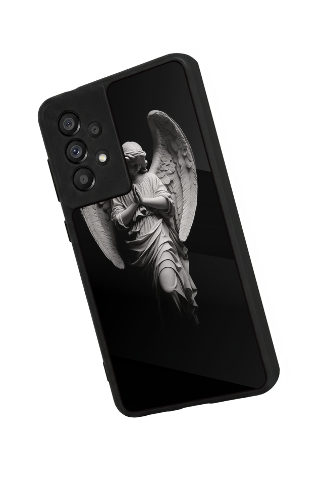 Samsung Galaxy A73 Uyumlu Melek Tasarımlı Glossy Premium Kılıf