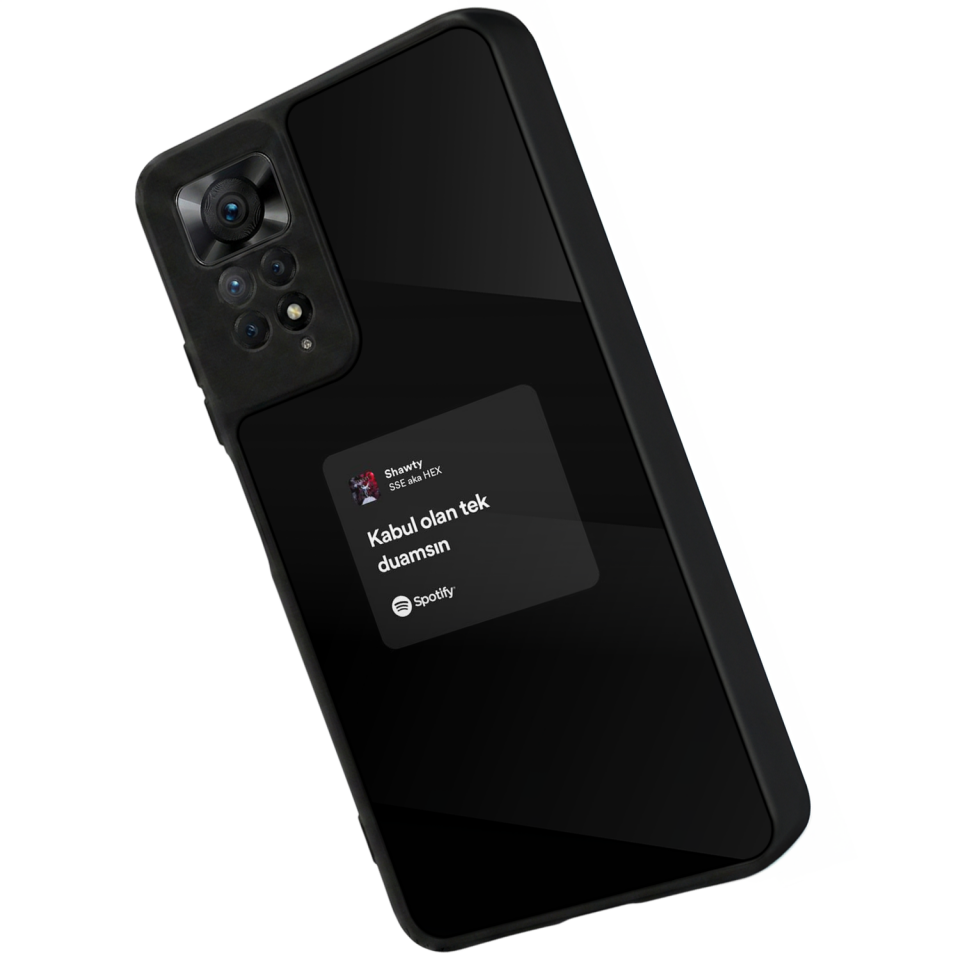 Xiaomi Redmi Note 11 Pro Uyumlu Sarki Sozleri Tasarımlı Glossy Premium Kılıf