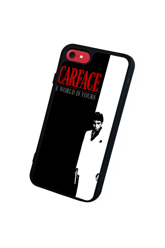 iPhone SE Uyumlu Scarface Tasarımlı Glossy Premium Kılıf
