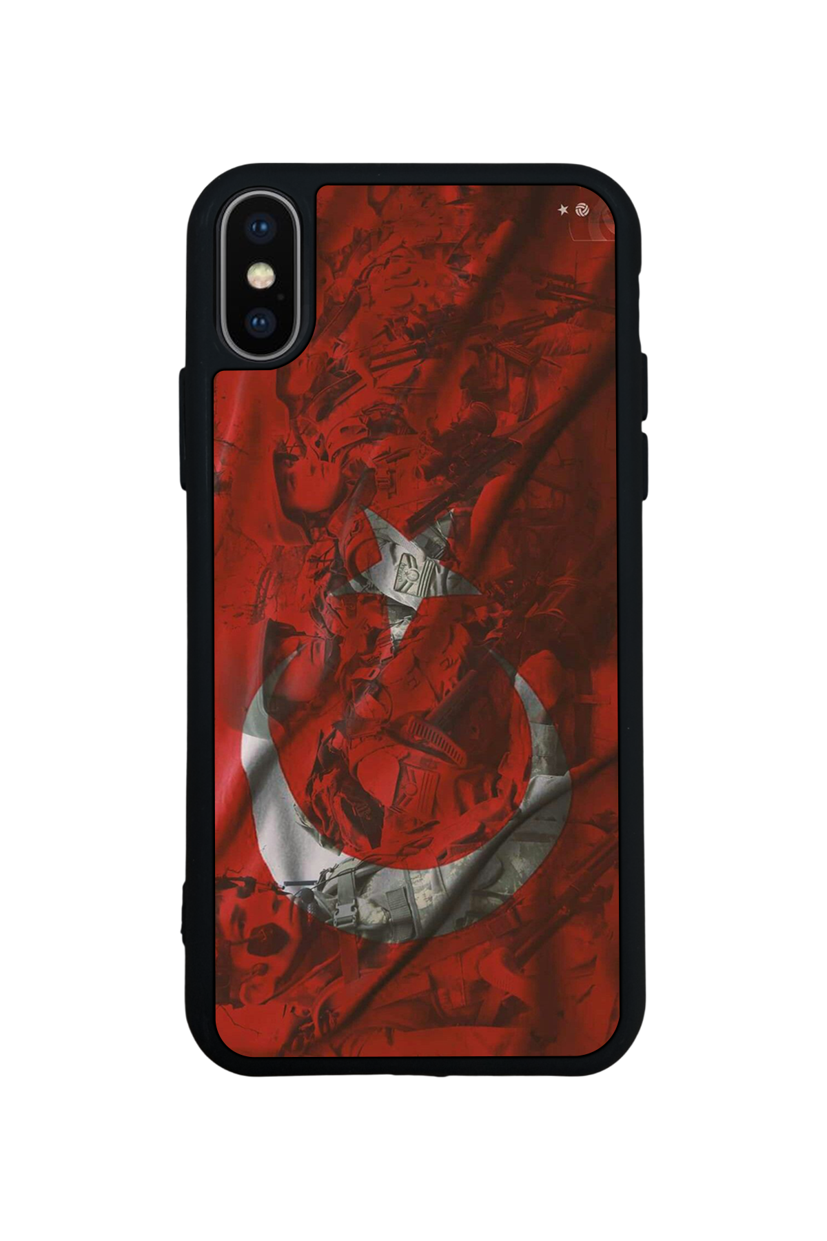 iPhone XS Max Uyumlu Türk Bayragi Tasarımlı Glossy Premium Kılıf