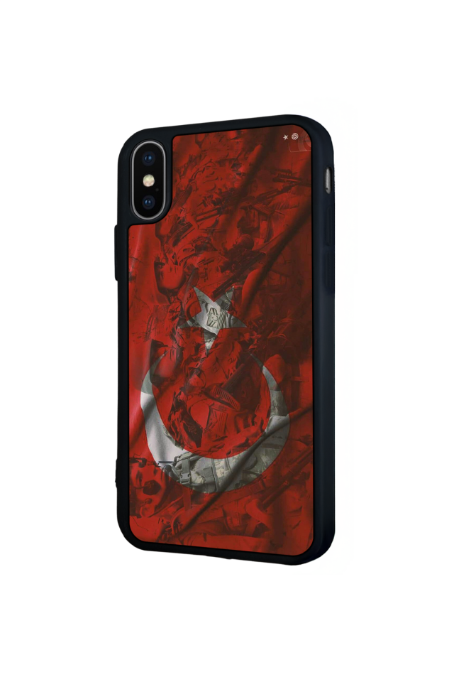 iPhone XS Max Uyumlu Türk Bayragi Tasarımlı Glossy Premium Kılıf