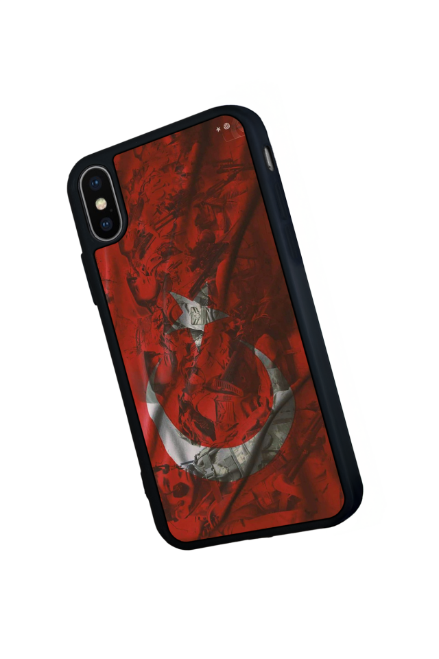 iPhone XS Max Uyumlu Türk Bayragi Tasarımlı Glossy Premium Kılıf