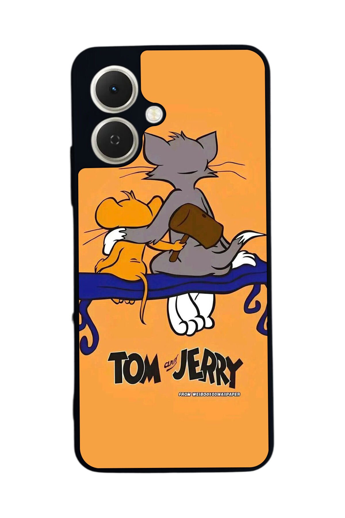Tecno Spark GO 2 Uyumlu Tom And Jerry Tasarımlı Glossy Premium Kılıf