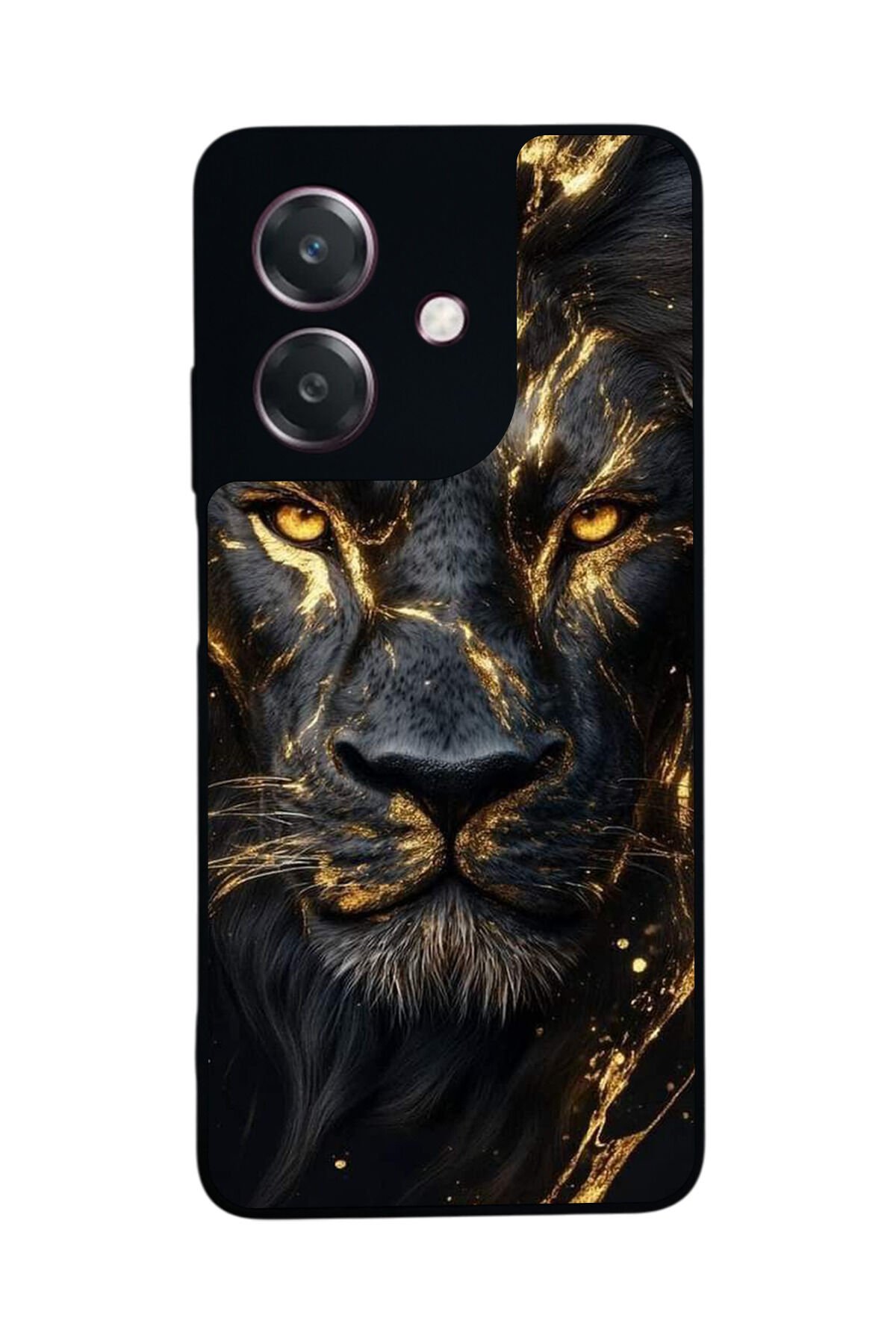 Oppo A3 5G Uyumlu Aslan Tasarımlı Glossy Premium Kılıf