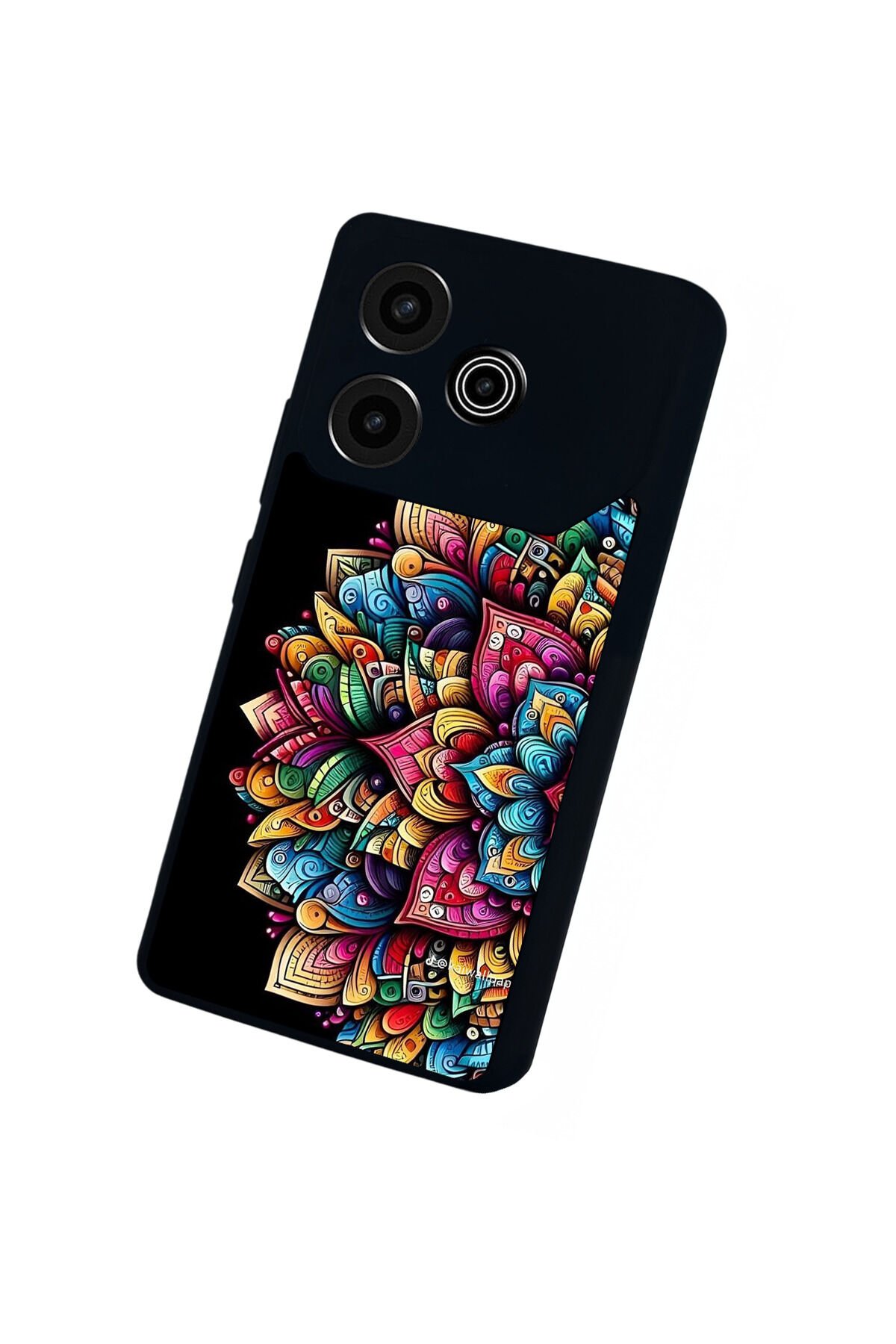 Tecno Pova 6 Uyumlu Mandala Tasarımlı Glossy Premium Kılıf