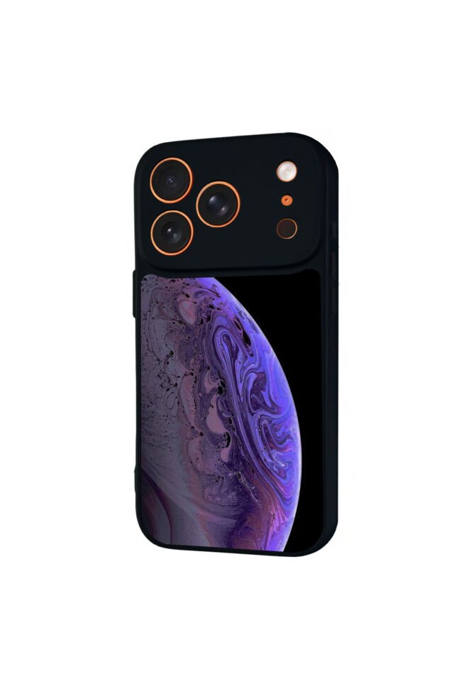 iPhone 17 Pro Max Uyumlu Ay Tasarımlı Glossy Premium Kılıf