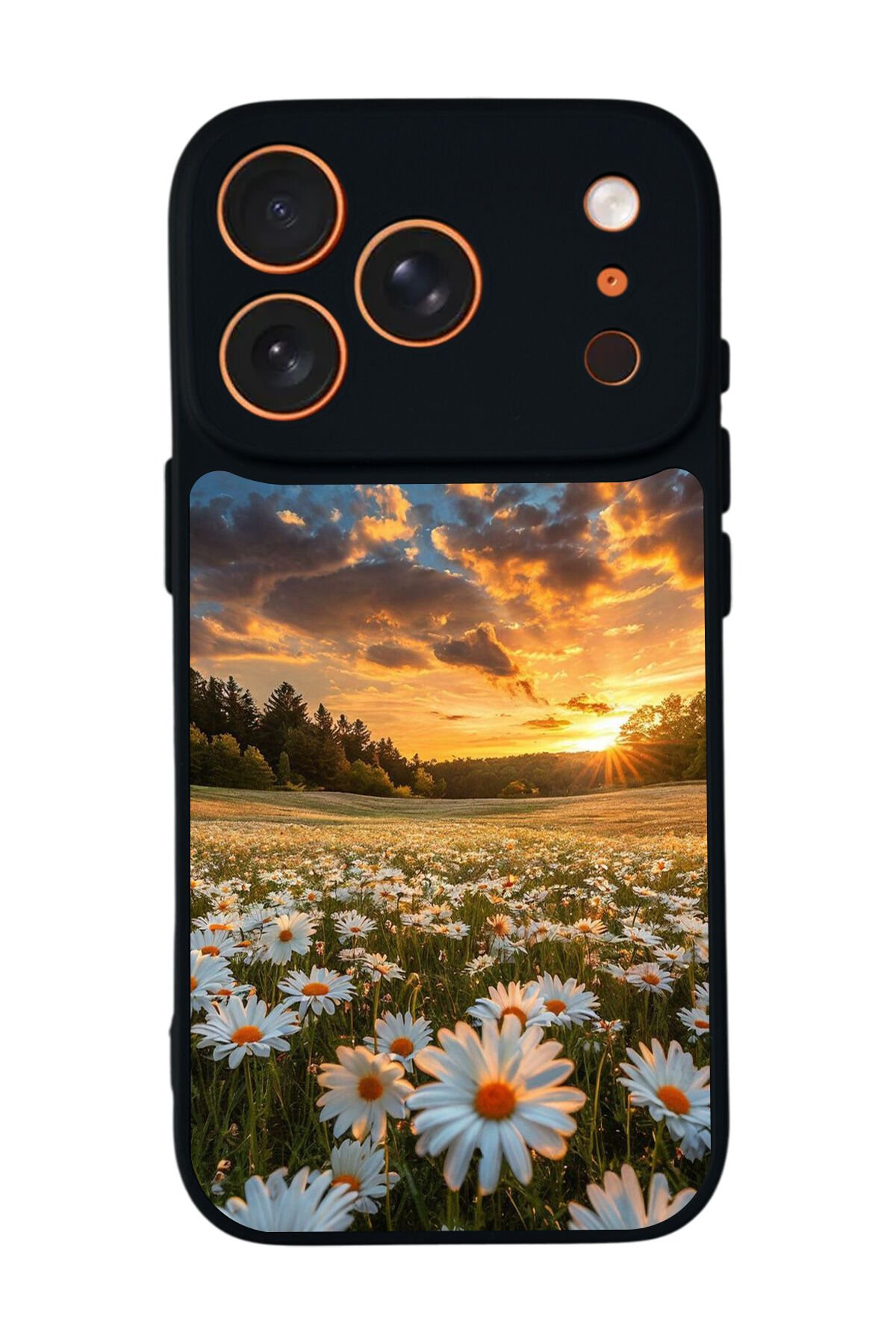 iPhone 17 Pro Uyumlu Cicek Tasarımlı Glossy Premium Kılıf