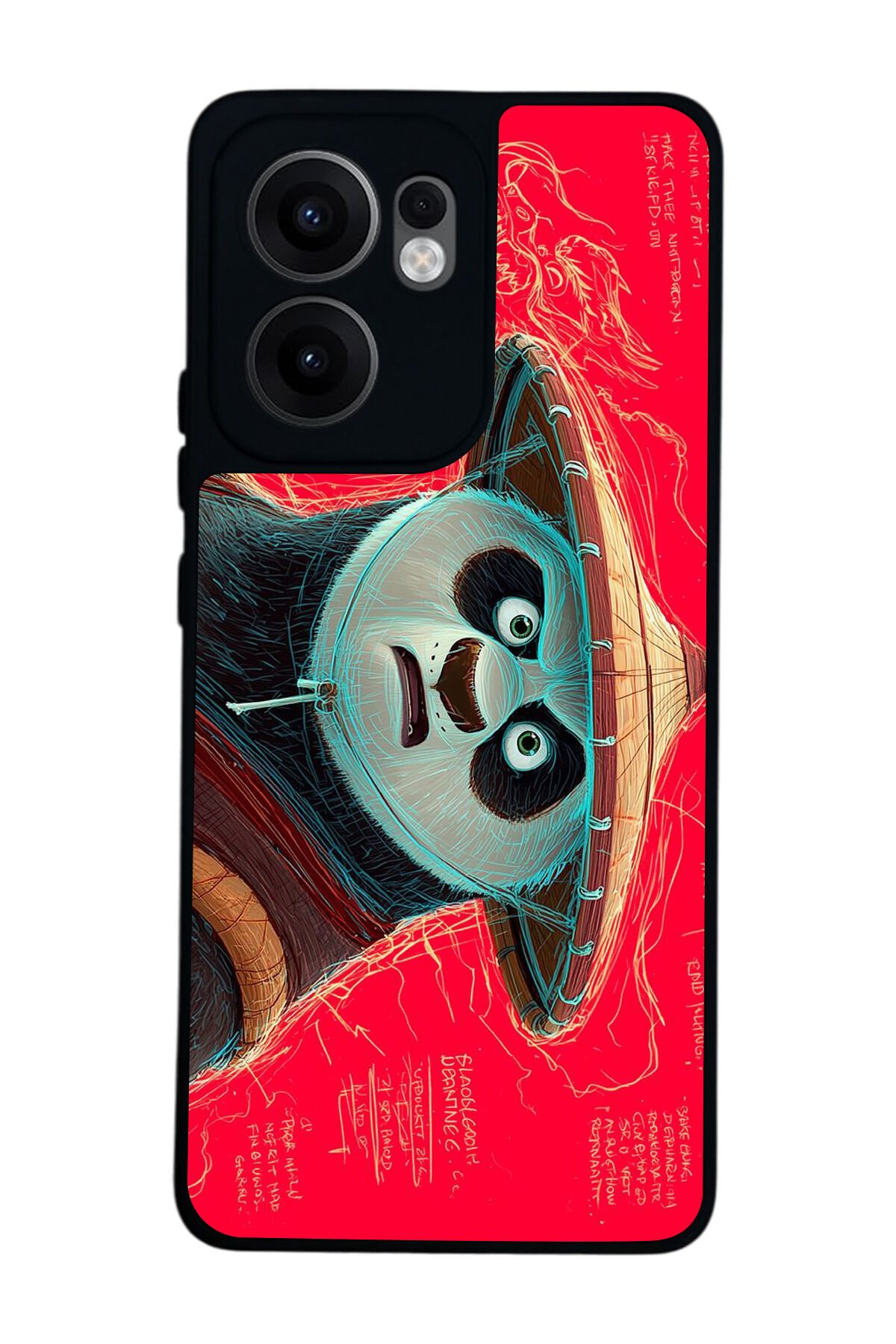 Oppo Reno 13F Uyumlu Kung Fu Panda Tasarımlı Glossy Premium Kılıf