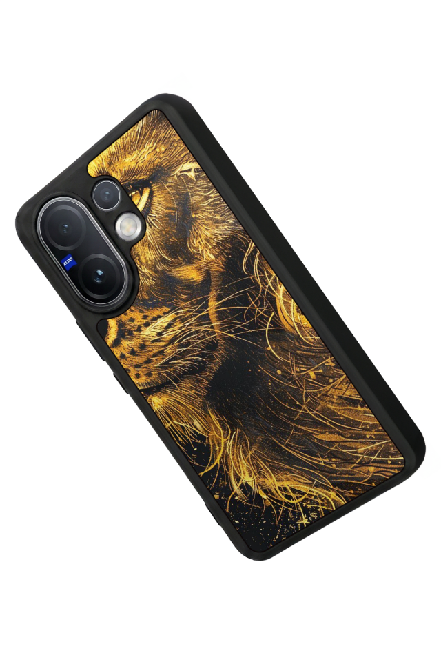 Vivo V60 Uyumlu Aslan Tasarımlı Glossy Premium Kılıf