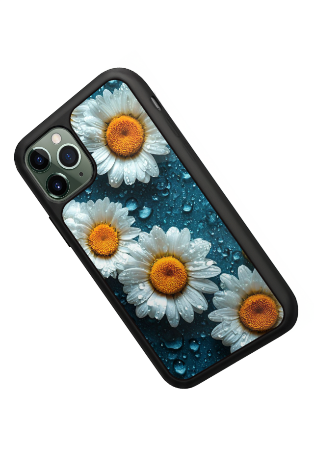 iPhone 11 Pro Max Uyumlu Cicek Tasarımlı Glossy Premium Kılıf