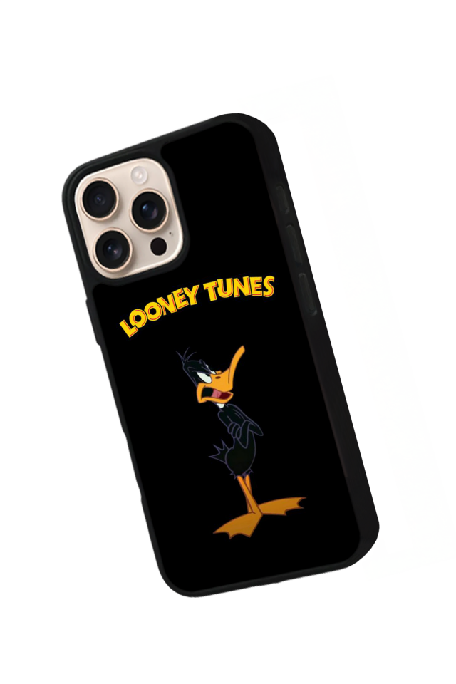 iPhone 15 Pro Max Uyumlu Daffy duck Tasarımlı Glossy Premium Kılıf