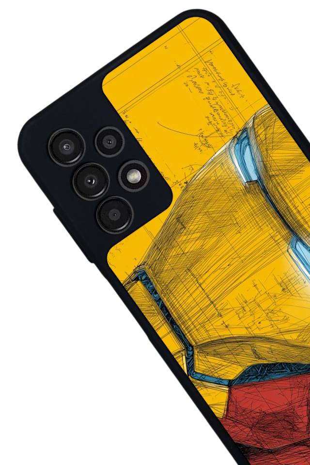 Samsung Galaxy A13 Uyumlu  Iron Man ( Demir Adam ) Tasarımlı Glossy Premium Kılıf