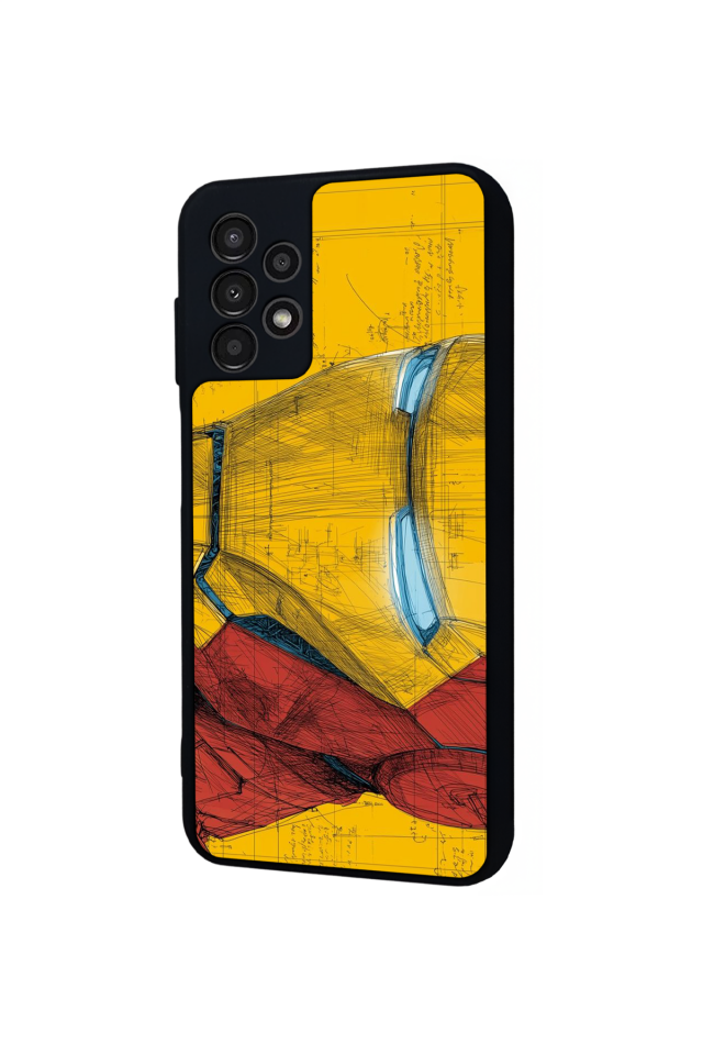 Samsung Galaxy A13 Uyumlu  Iron Man ( Demir Adam ) Tasarımlı Glossy Premium Kılıf