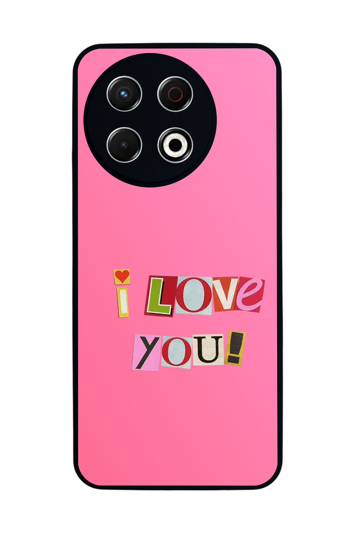 Tecno Spark 30 Pro Uyumlu Kalp Love Tasarımlı Glossy Premium Kılıf