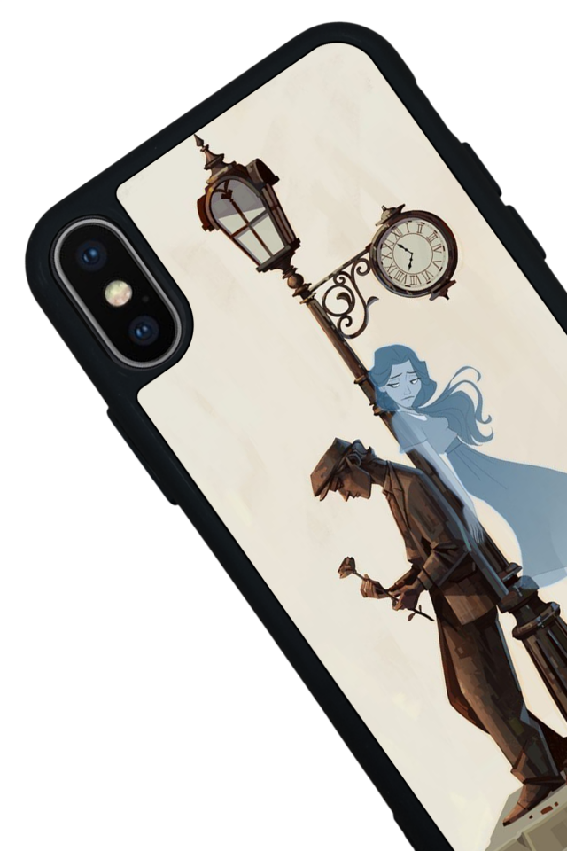 iPhone X/ XS Uyumlu Kalp Love Tasarımlı Glossy Premium Kılıf