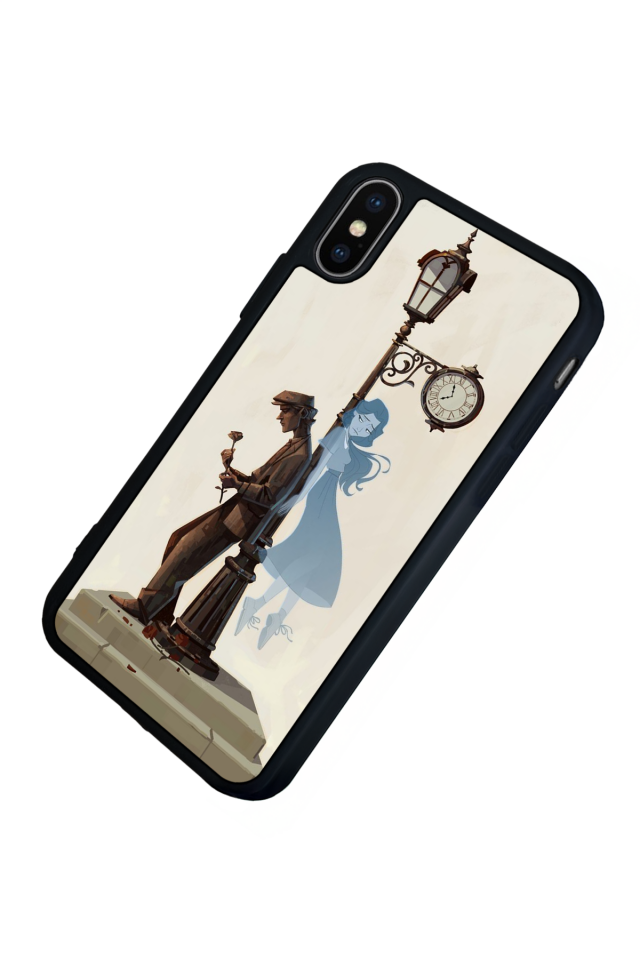 iPhone X/ XS Uyumlu Kalp Love Tasarımlı Glossy Premium Kılıf