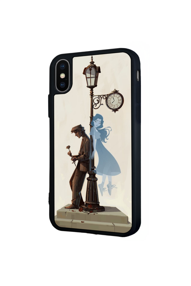 iPhone X/ XS Uyumlu Kalp Love Tasarımlı Glossy Premium Kılıf